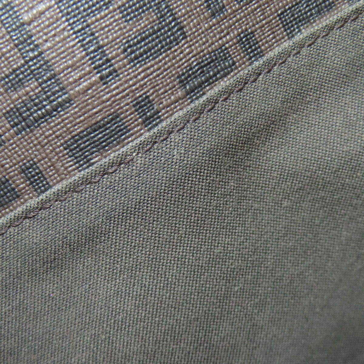 FENDI Handbag PVC Brown Zucca Pattern