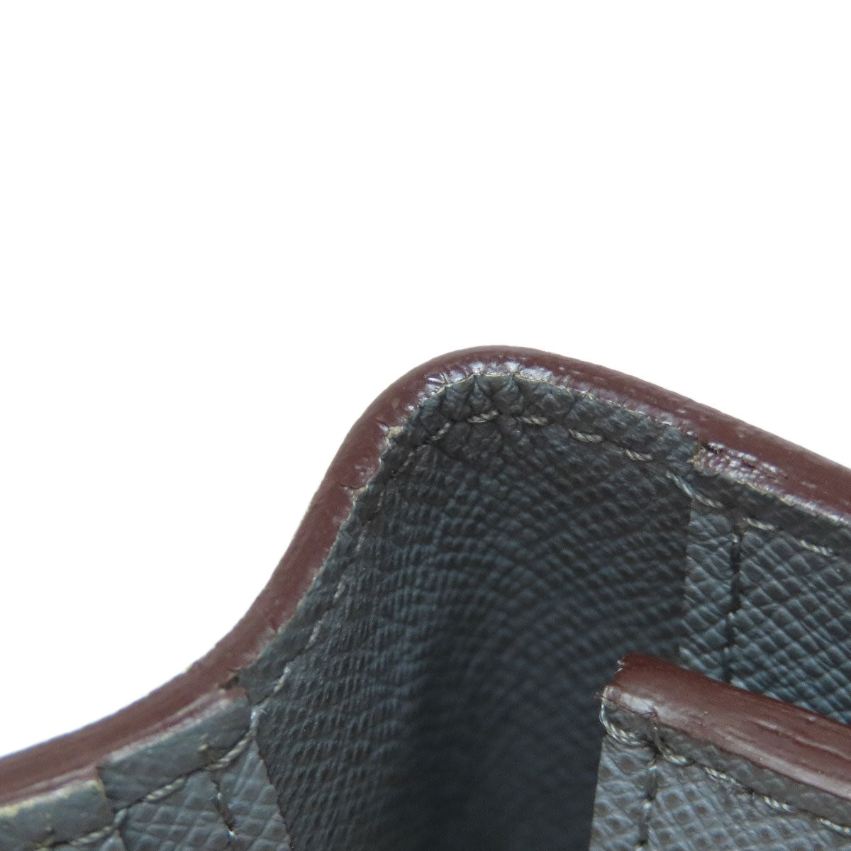 LOUIS VUITTON Long Wallet Purse M32653 Taiga Leather gray Portefeuille Blaza mens Used Authentic
