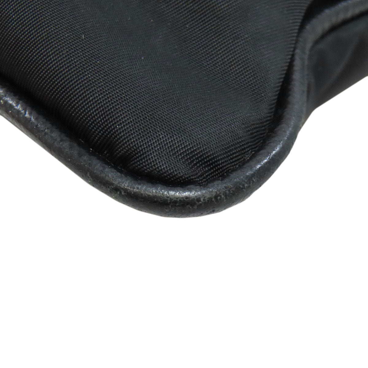 PRADA Shoulder Bag VA0340 Nylon black logoMetal Women Used Authentic