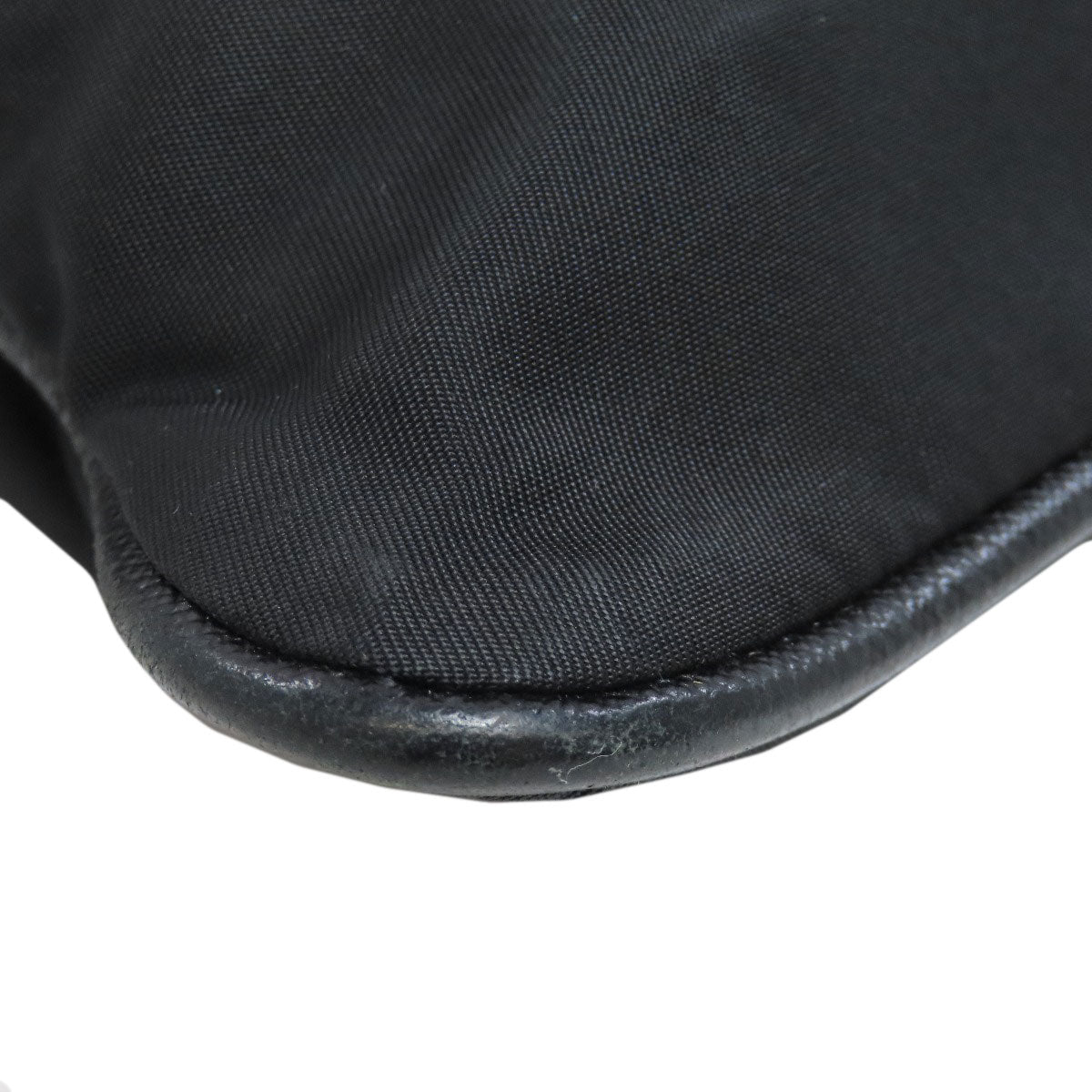 PRADA Shoulder Bag VA0340 Nylon black logoMetal Women Used Authentic