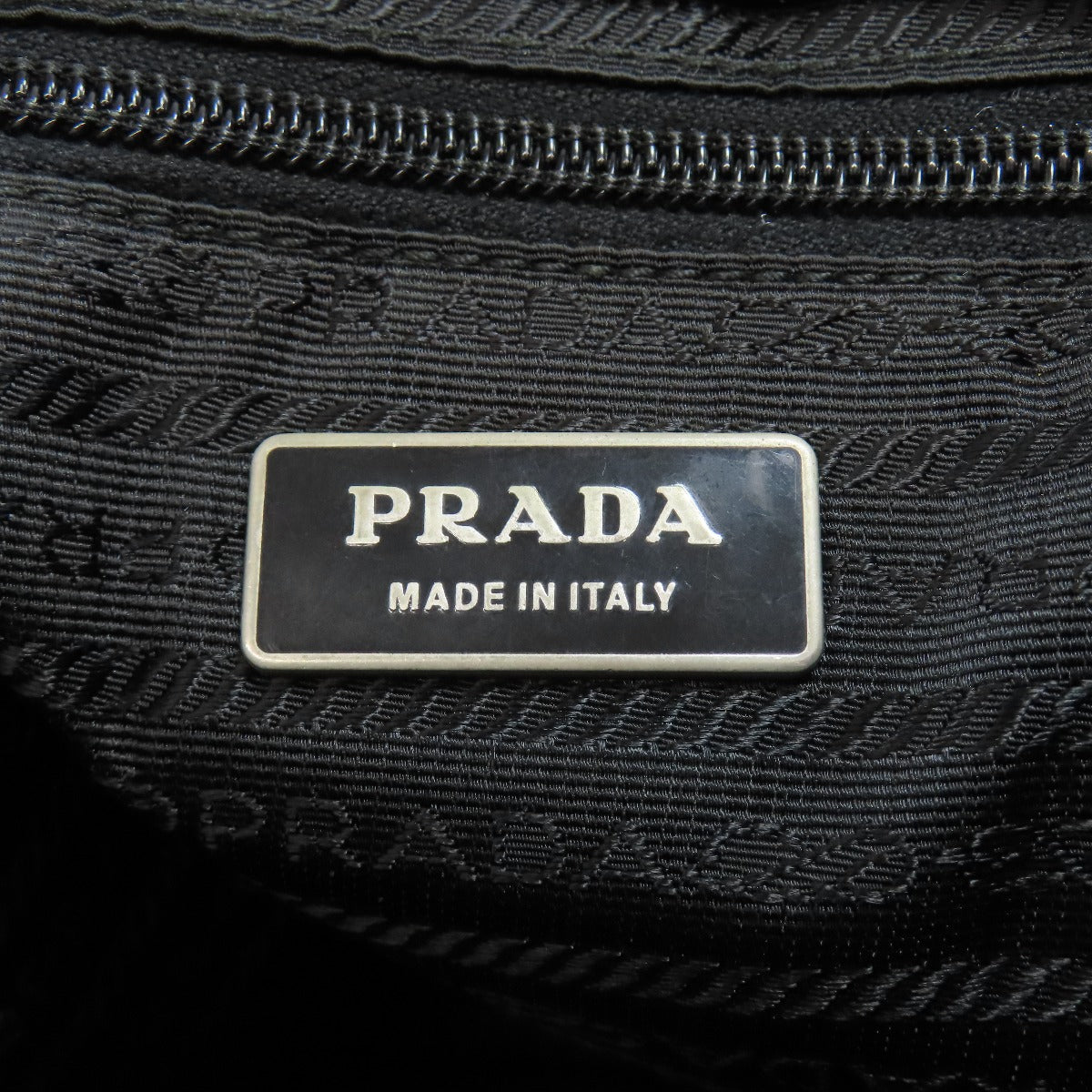 PRADA Shoulder Bag VA0340 Nylon black logoMetal Women Used Authentic