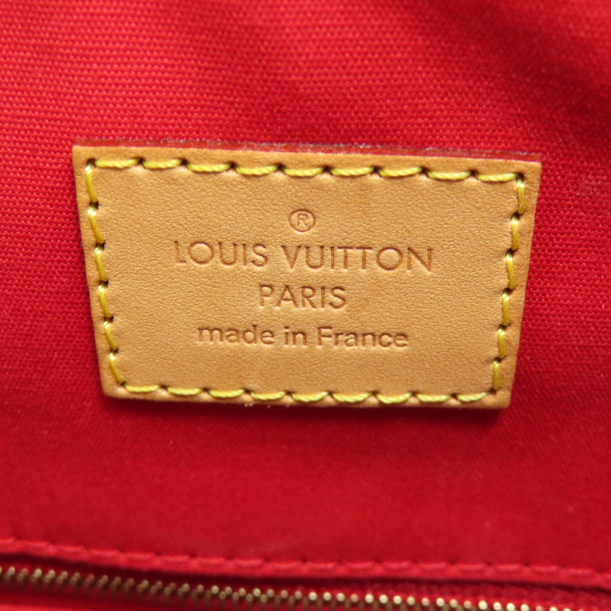 LOUIS VUITTON Handbag M90253 Vernis Red LockitPM