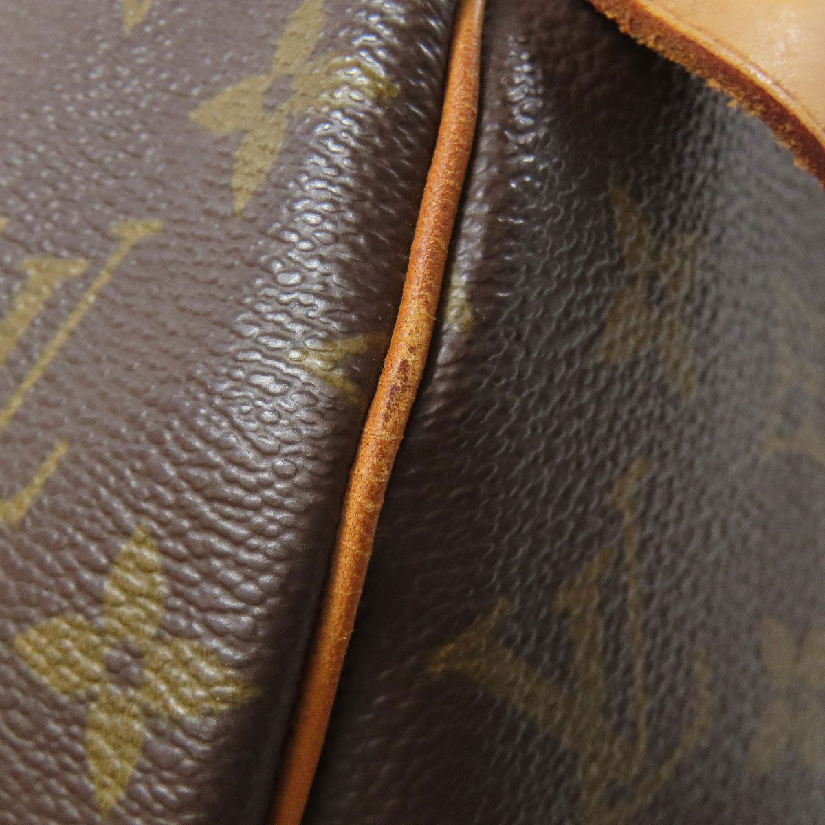 LOUIS VUITTON Boston Duffel bag M41428 Monogram canvas Brown Keepall 45 Women Used Authentic