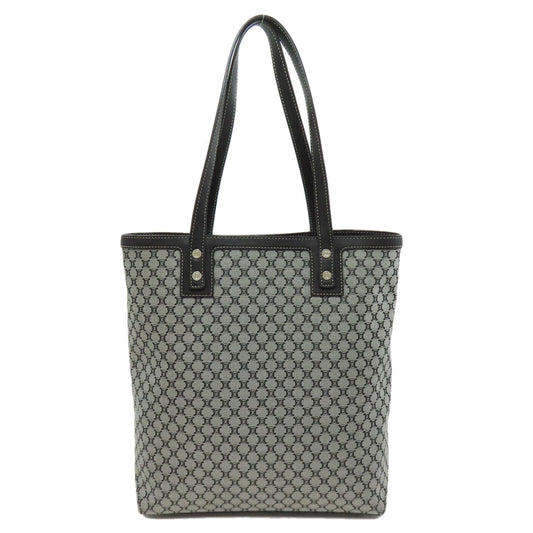 CELINE Tote Bag canvas gray Macadam Pattern