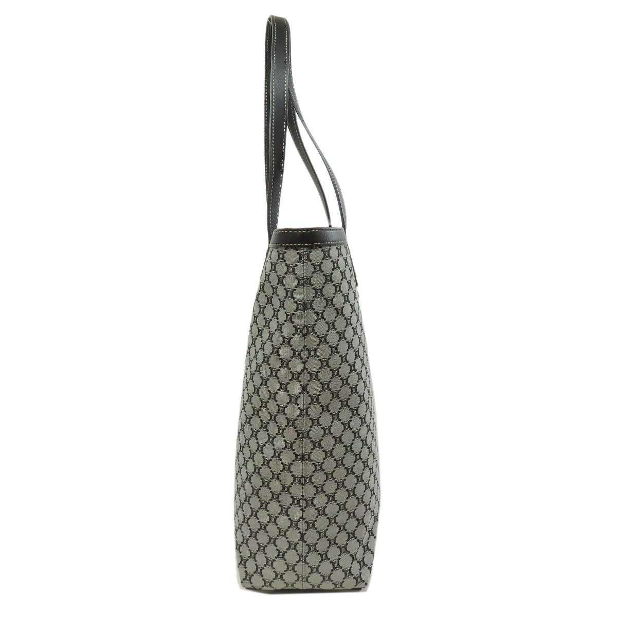 CELINE Tote Bag canvas gray Macadam Pattern