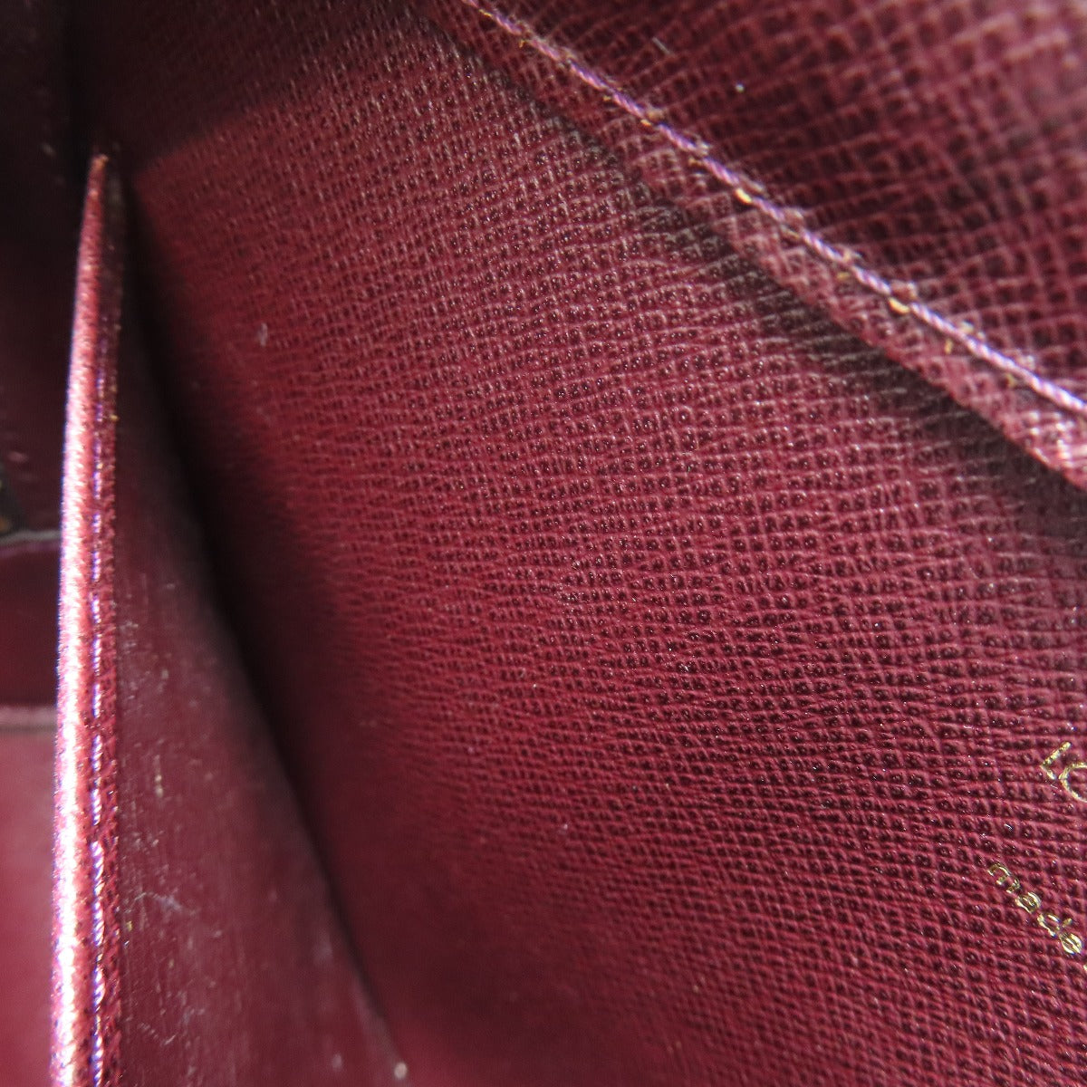 LOUIS VUITTON business bag M30186 Taiga Leather purple Baikal mens Used Authentic