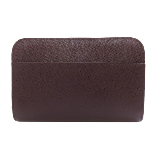 LOUIS VUITTON business bag M30186 Taiga Leather purple Baikal mens Used Authentic