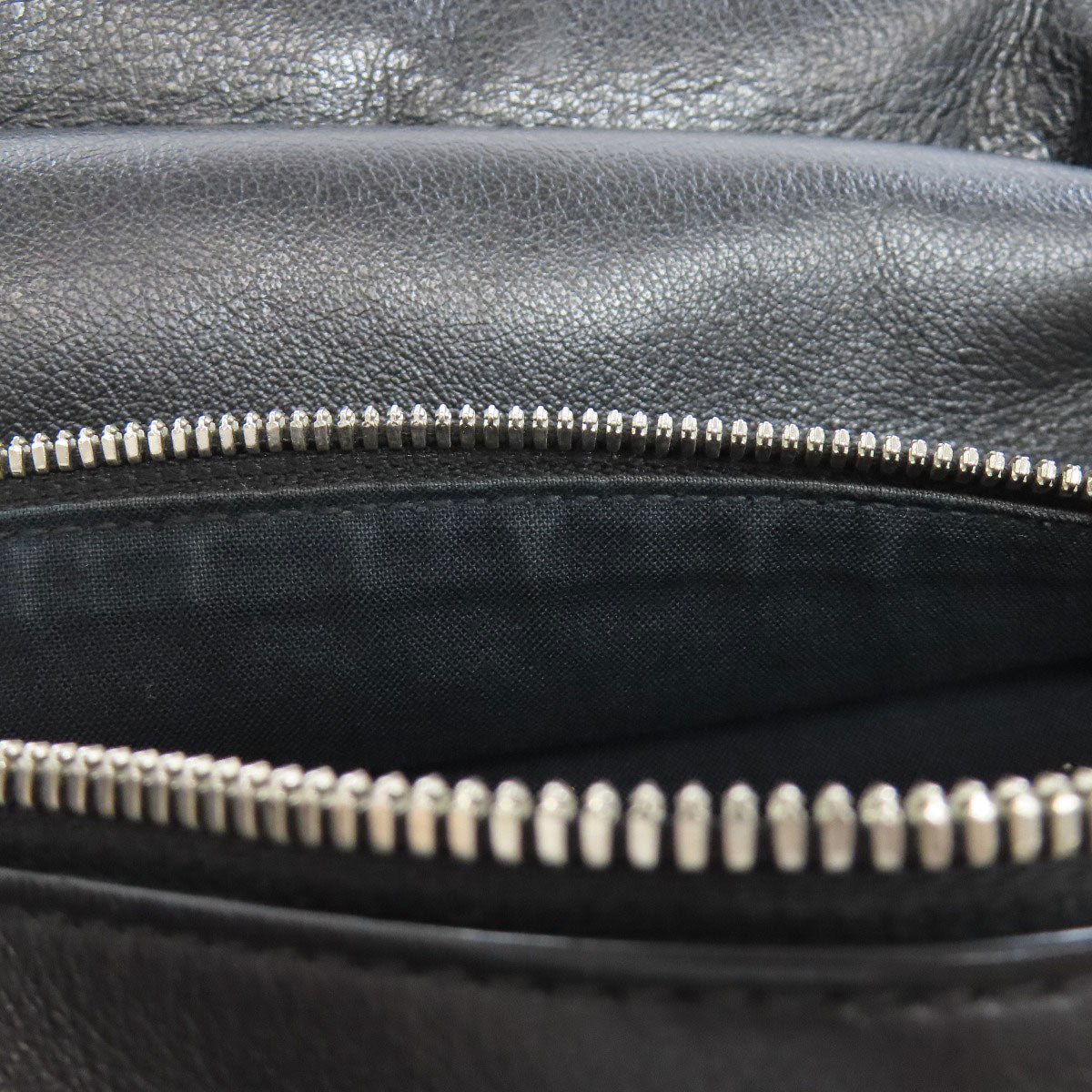 BALENCIAGA Backpack 545193 Calfskin black logo Women Used Authentic