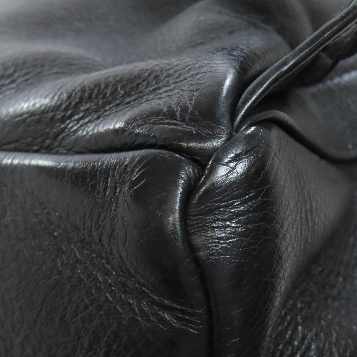 BALENCIAGA Backpack 545193 Calfskin black logo Women Used Authentic