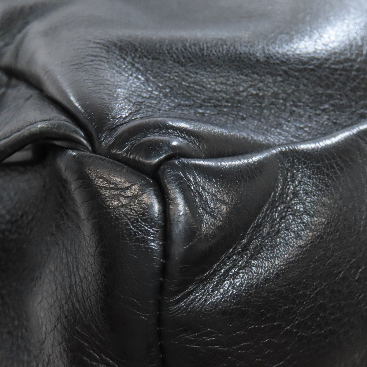 BALENCIAGA Backpack 545193 Calfskin black logo Women Used Authentic