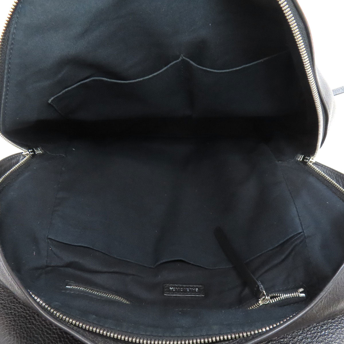 BALENCIAGA Backpack 545193 Calfskin black logo Women Used Authentic