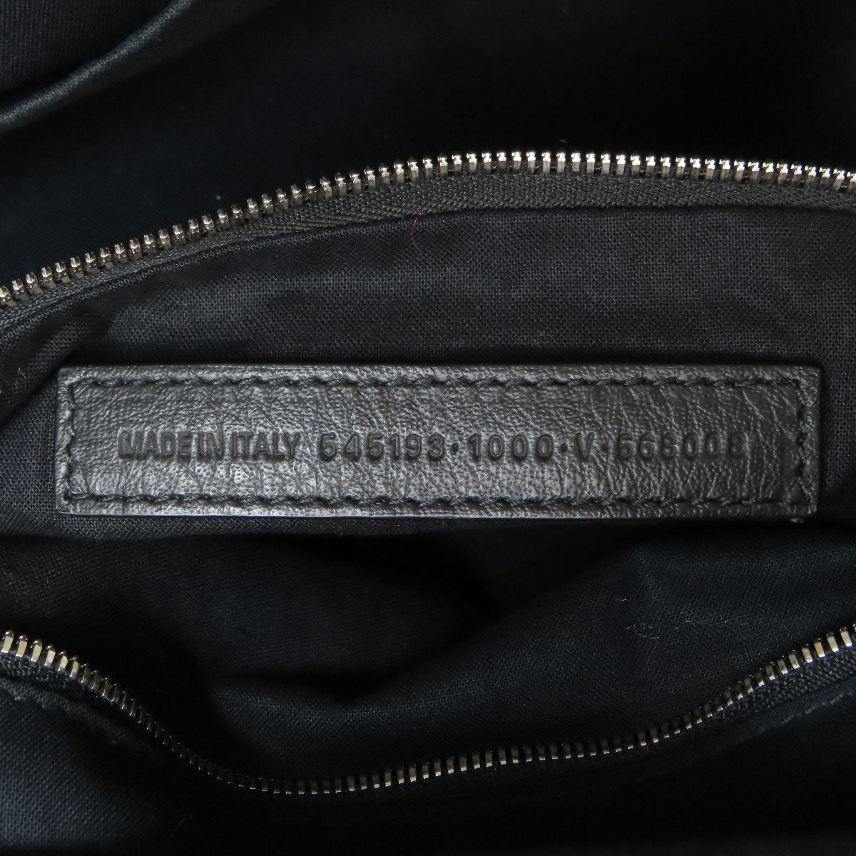 BALENCIAGA Backpack 545193 Calfskin black logo Women Used Authentic
