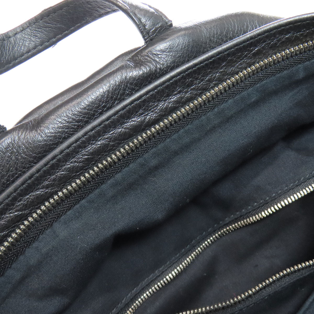 BALENCIAGA Backpack 545193 Calfskin black logo Women Used Authentic