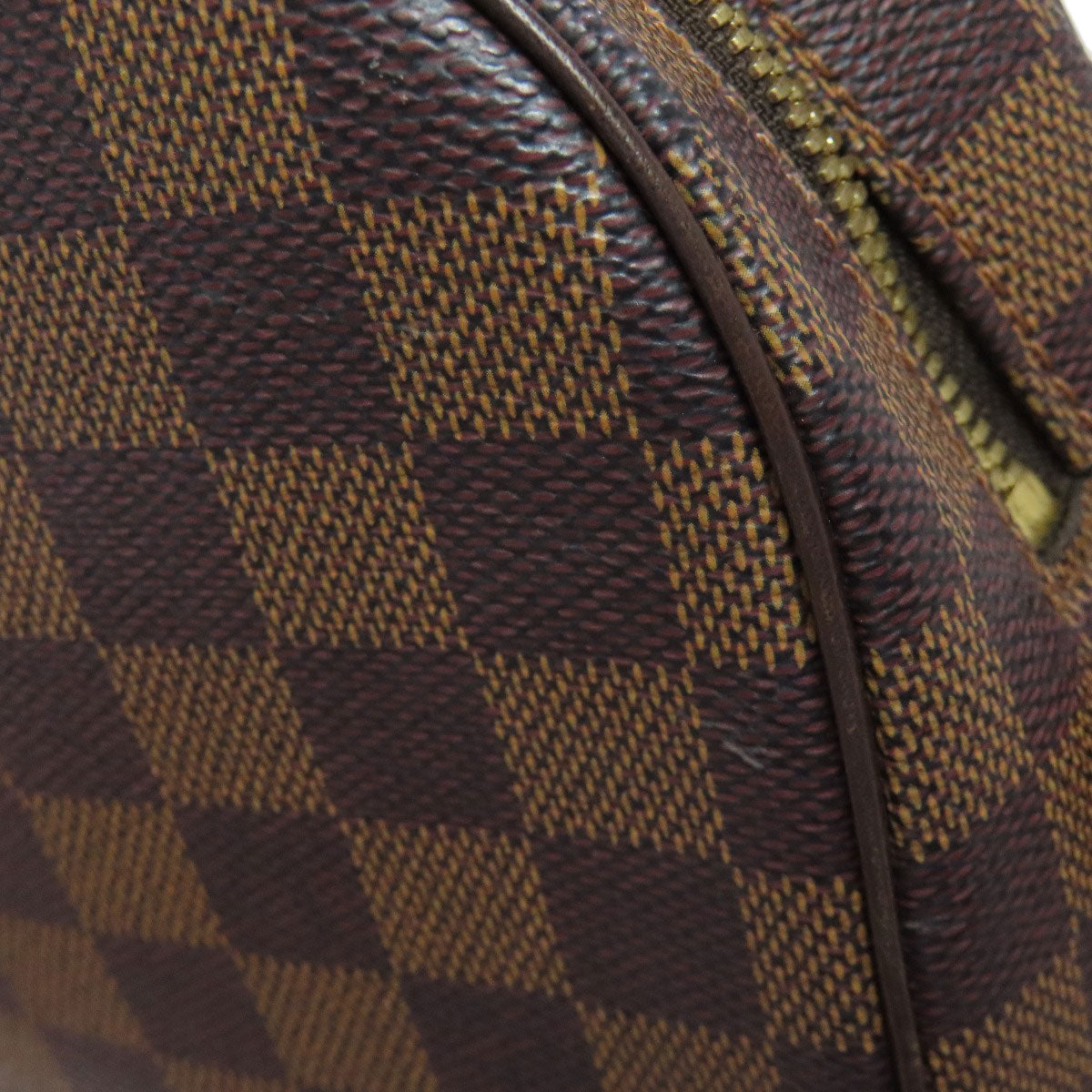 LOUIS VUITTON Shoulder Bag N51292 Damier canvas Brown Ipanema GM Women Used Authentic