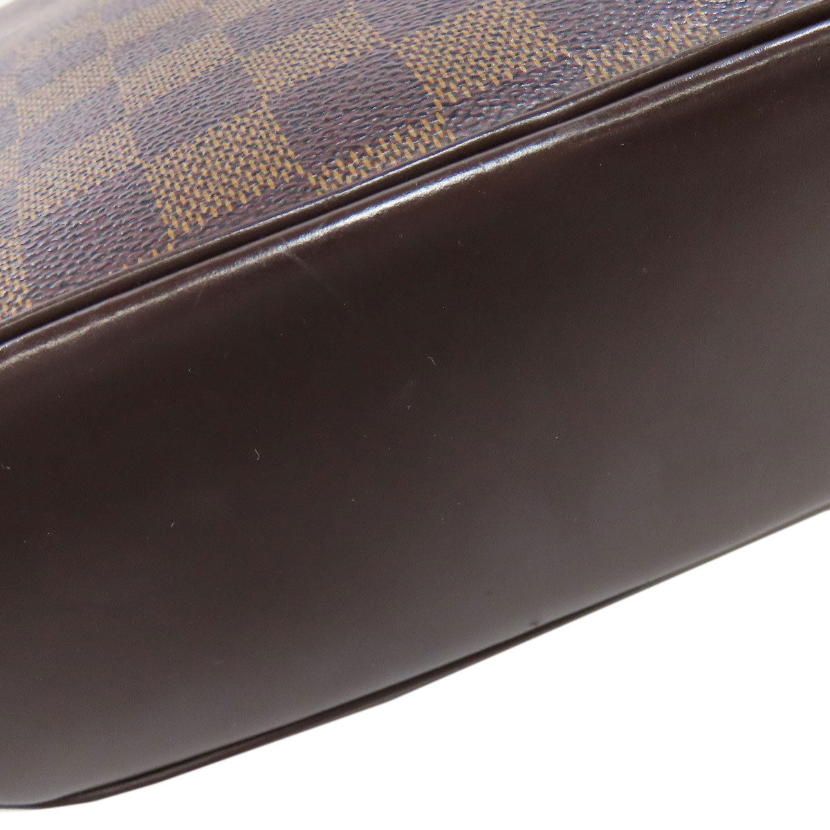 LOUIS VUITTON Shoulder Bag N51292 Damier canvas Brown Ipanema GM Women Used Authentic