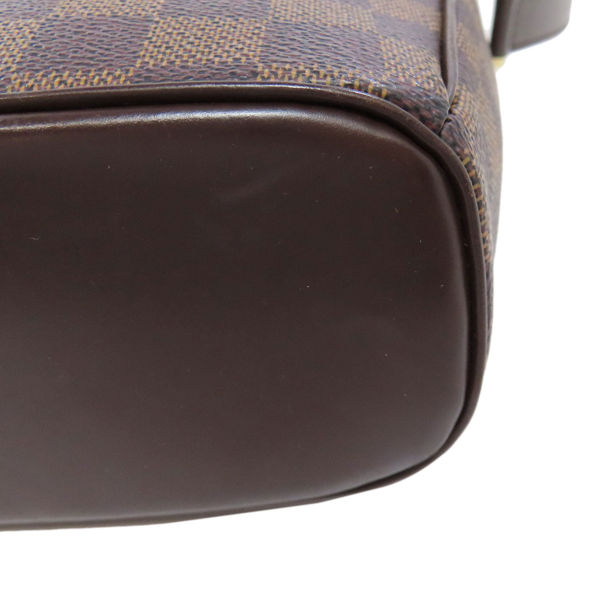 LOUIS VUITTON Shoulder Bag N51292 Damier canvas Brown Ipanema GM Women Used Authentic