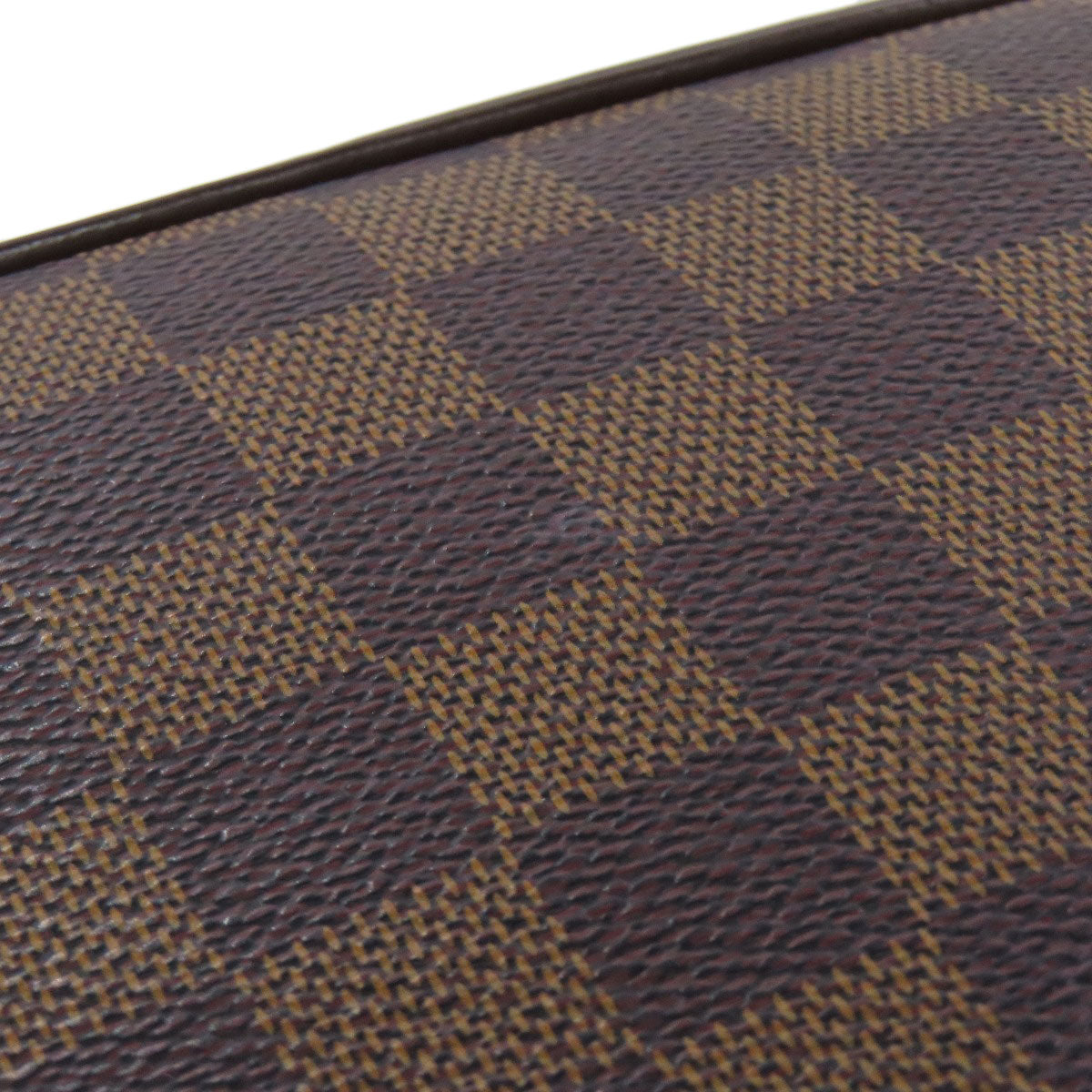 LOUIS VUITTON Shoulder Bag N51292 Damier canvas Brown Ipanema GM Women Used Authentic
