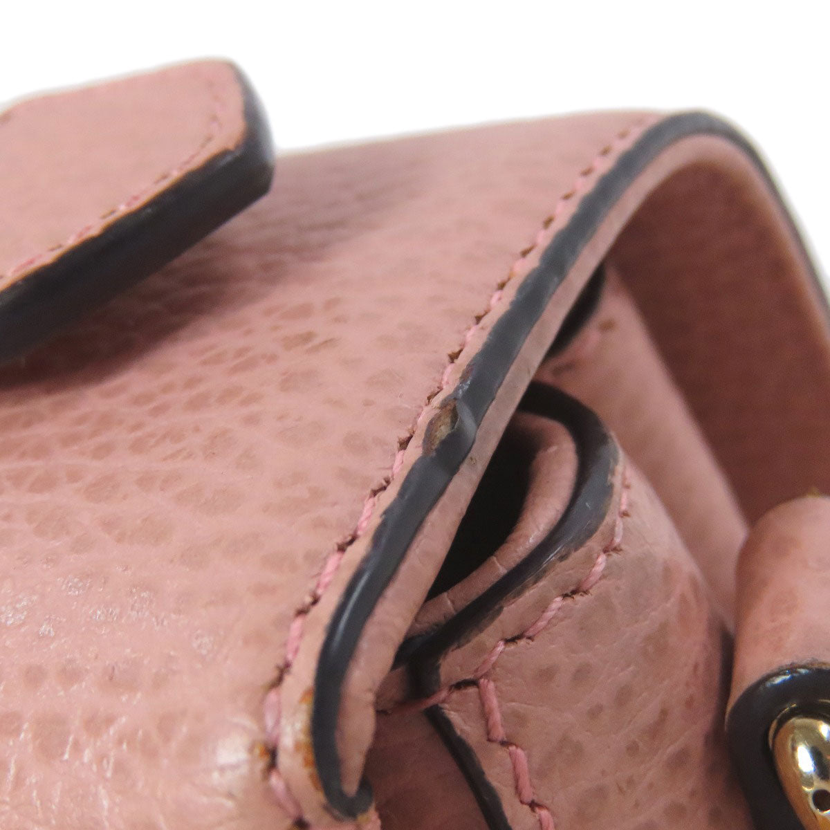 GUCCI Shoulder Bag 510302 Calfskin pink Outlet ChainShoulder Interlocking G 2WAY Women Used Authentic