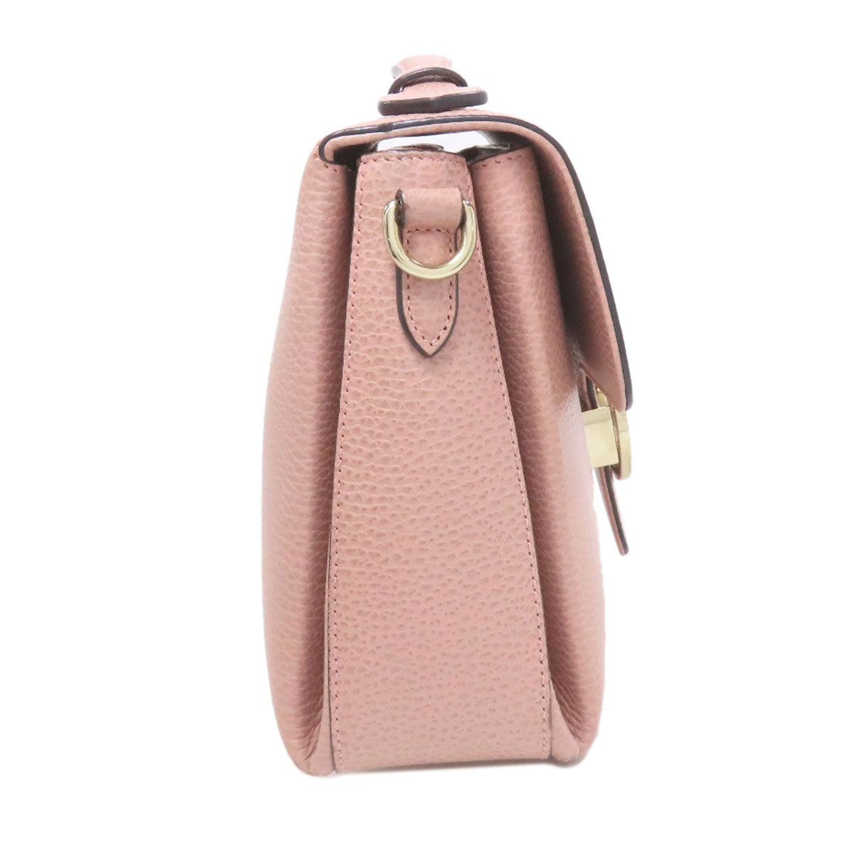 GUCCI Shoulder Bag 510302 Calfskin pink Outlet ChainShoulder Interlocking G 2WAY Women Used Authentic