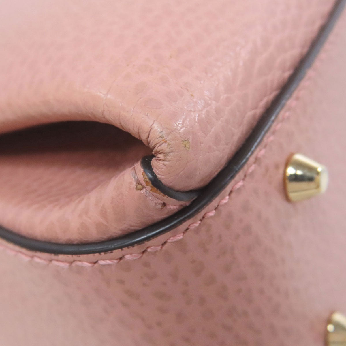 GUCCI Shoulder Bag 510302 Calfskin pink Outlet ChainShoulder Interlocking G 2WAY Women Used Authentic