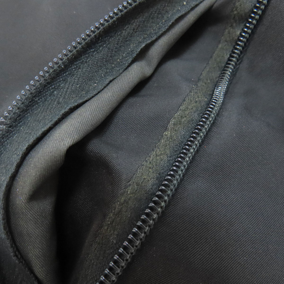 PRADA Shoulder Bag Nylon black logoMetal Women Used Authentic