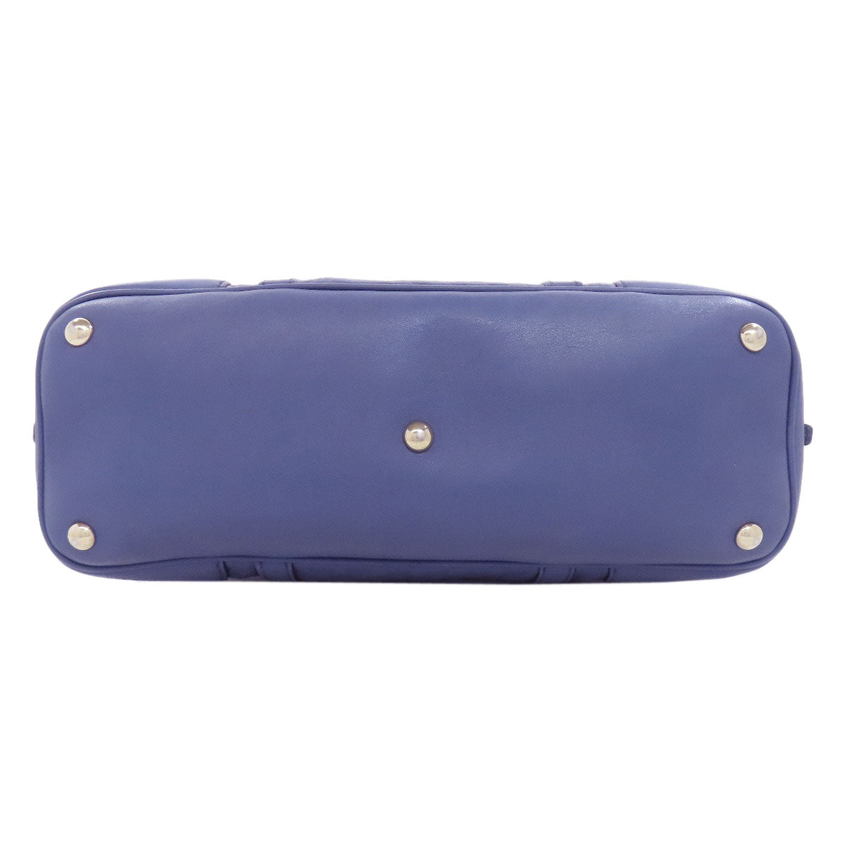 GUCCI Handbag 309617 leather blue GG Signature Microsima 2WAY Women Used Authentic
