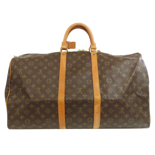 LOUIS VUITTON Boston Duffel bag M41424 Monogram canvas Brown Keepall 55