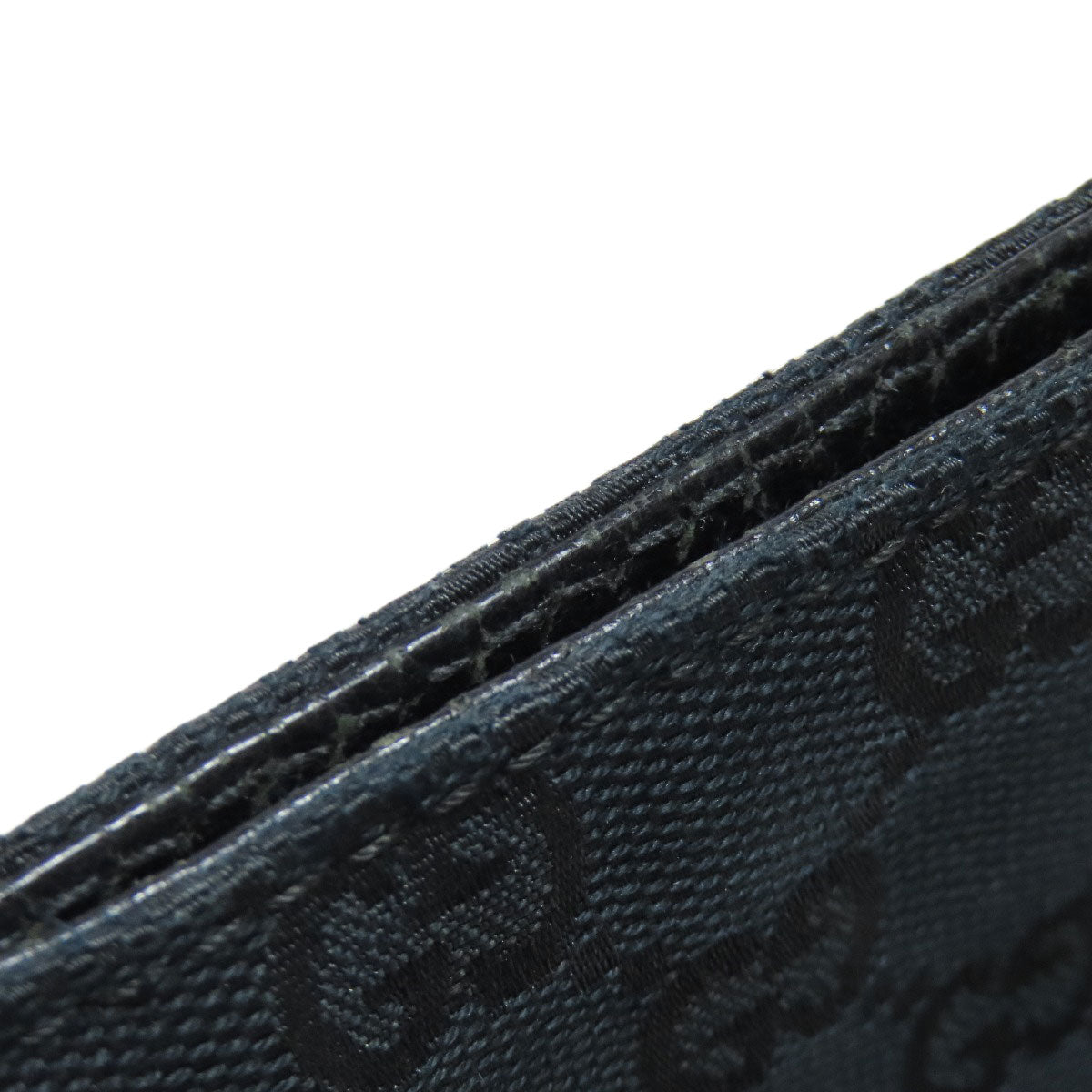 GUCCI Shoulder Bag 122793 canvas black GG Women Used Authentic