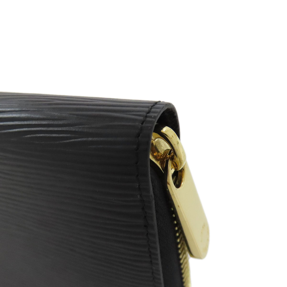 LOUIS VUITTON Long Wallet Purse M68755 Epi black Zippy wallet Women Used Authentic