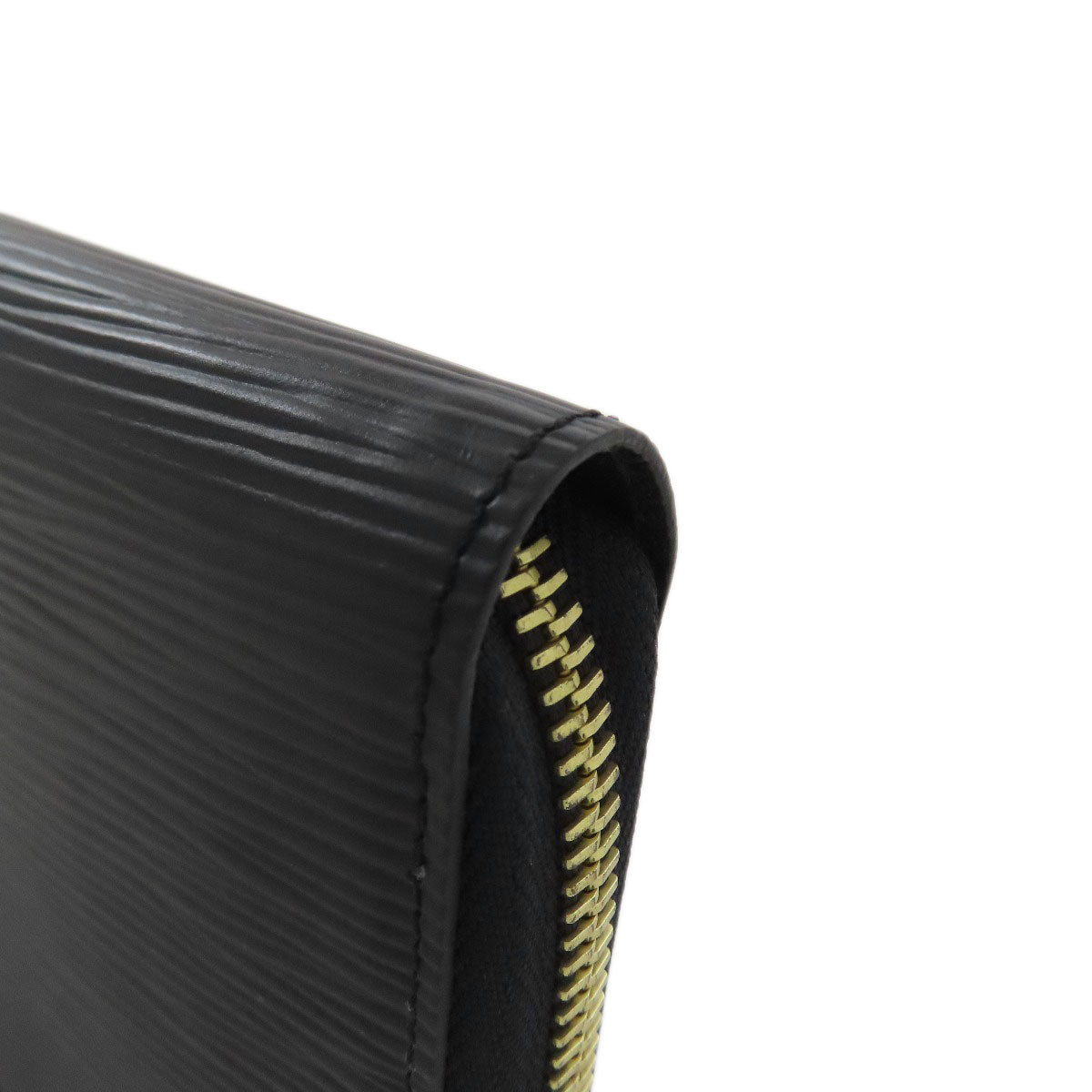 LOUIS VUITTON Long Wallet Purse M68755 Epi black Zippy wallet Women Used Authentic