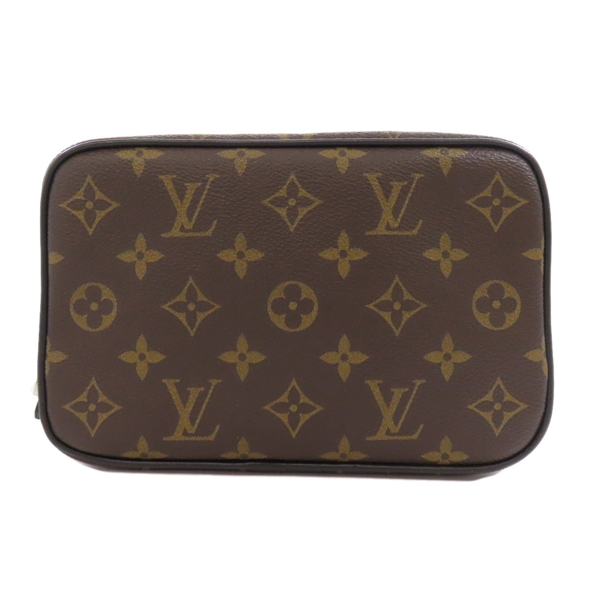LOUIS VUITTON Cosmetics Pouch M47507 Monogram macacer Brown Truth Toilette PM Women Used Authentic