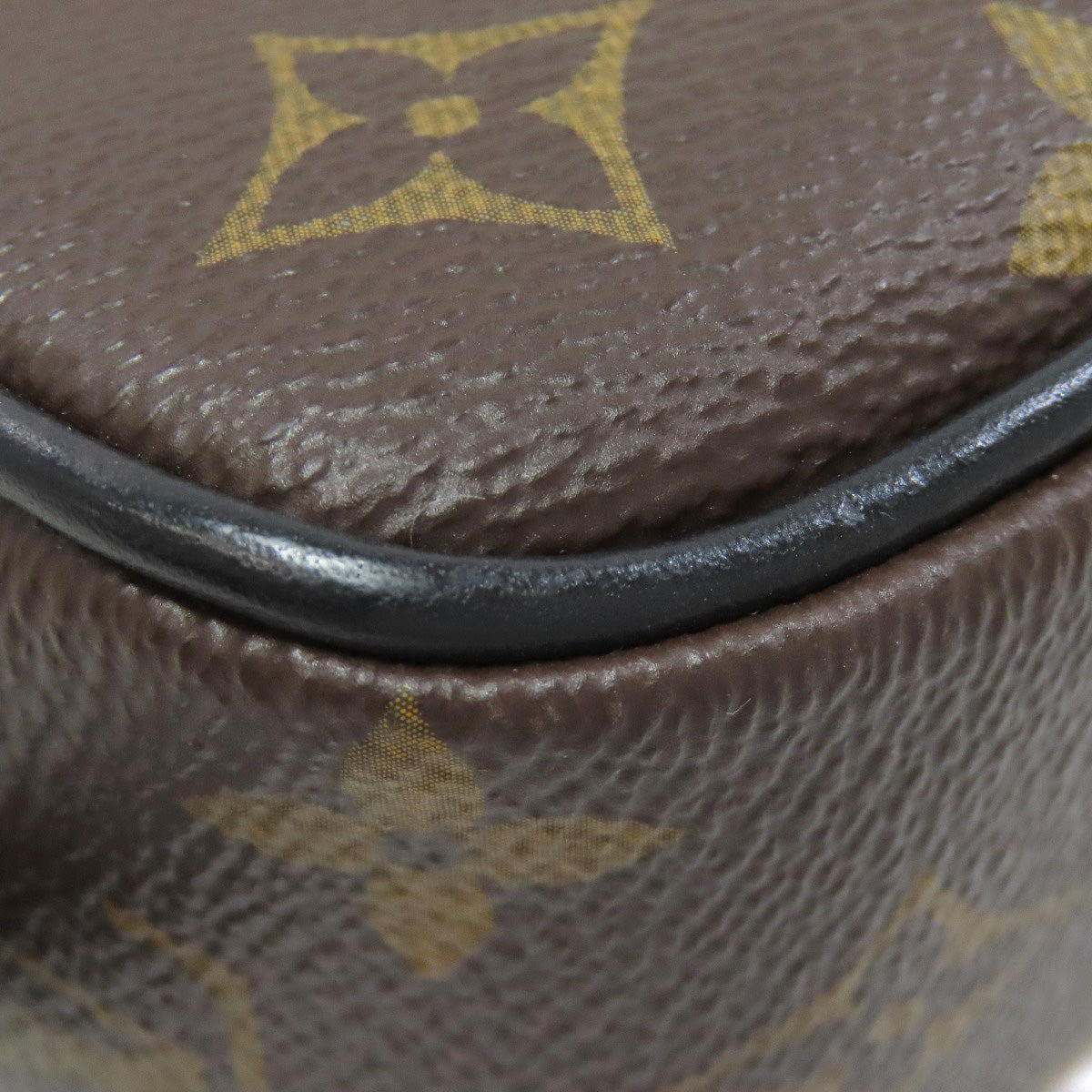 LOUIS VUITTON Cosmetics Pouch M47507 Monogram macacer Brown Truth Toilette PM Women Used Authentic