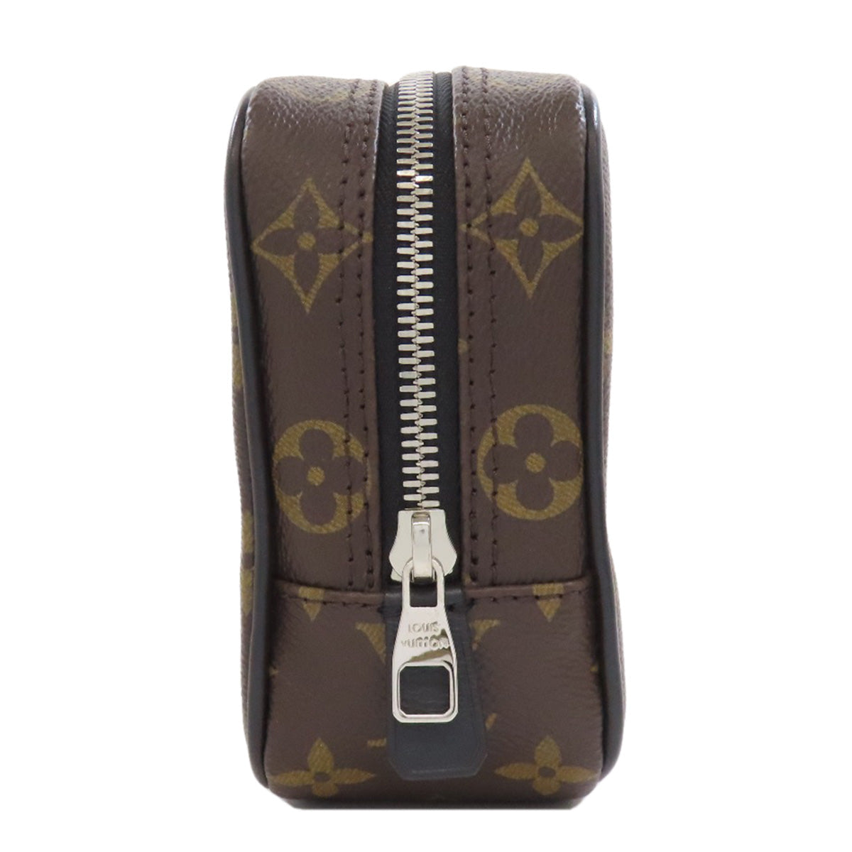 LOUIS VUITTON Cosmetics Pouch M47507 Monogram macacer Brown Truth Toilette PM Women Used Authentic