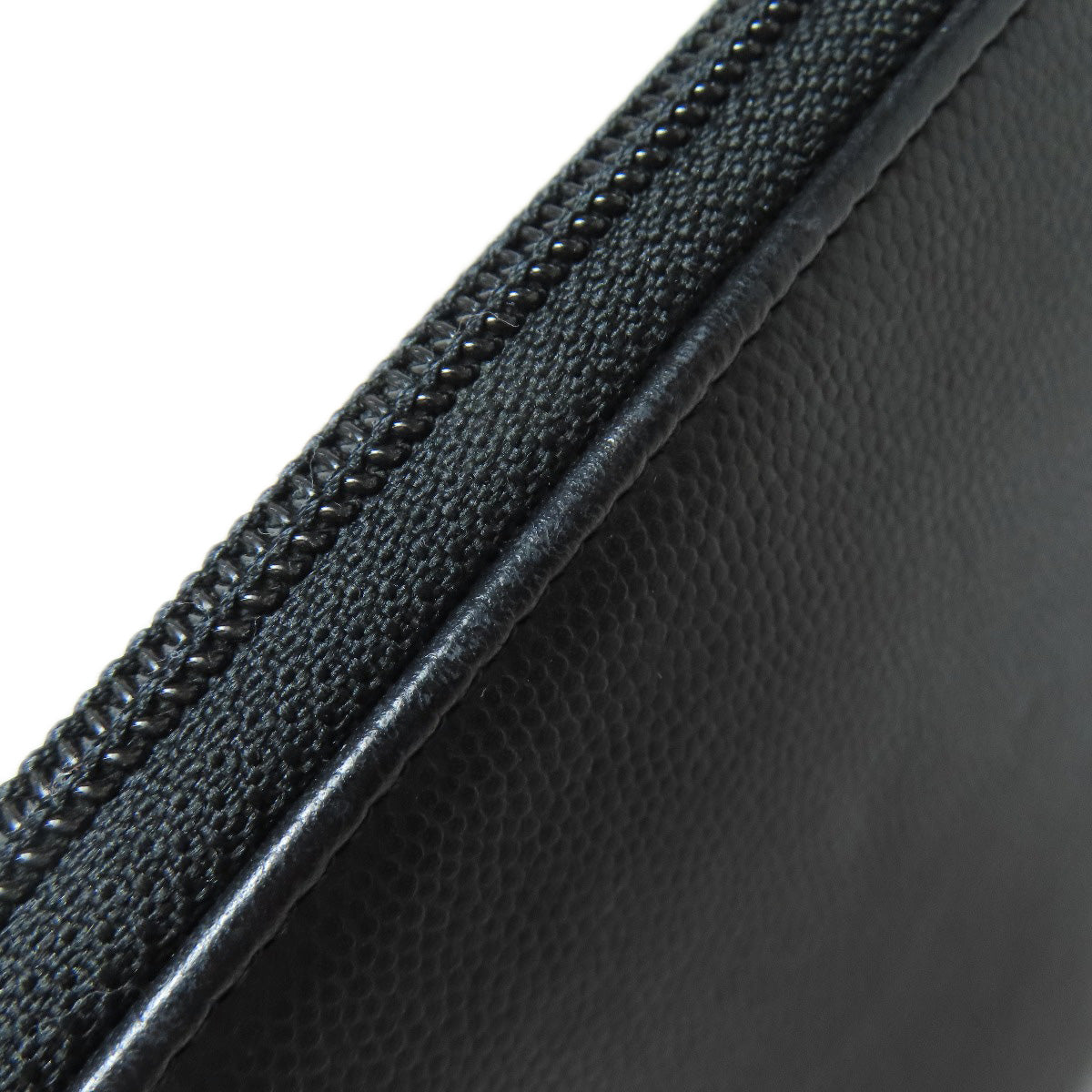 CHANEL Long Wallet Purse Calfskin black COCO Mark SilverMetal