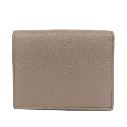 PRADA Bifold Wallet leather beige logo