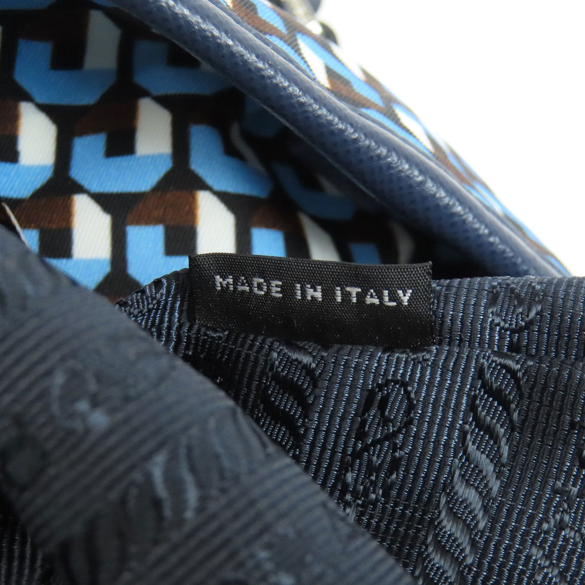 PRADA Tote Bag B4001T Nylon blue logoMetal 2WAY