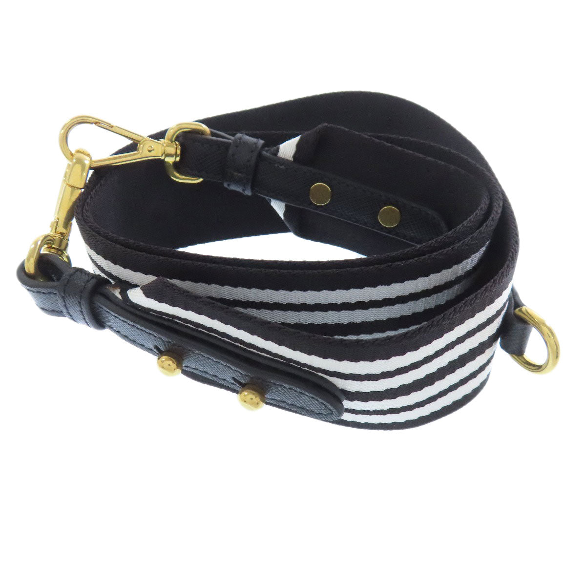 PRADA Handbag canvas black Canapa mini 2 WAY