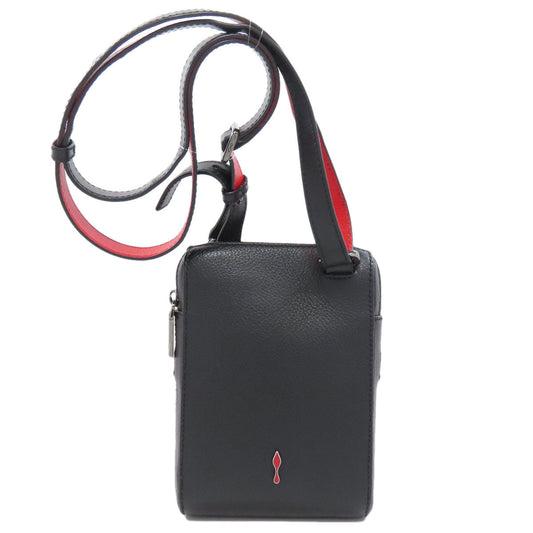 Christian Louboutin Shoulder Bag leather black Venetian Reporter