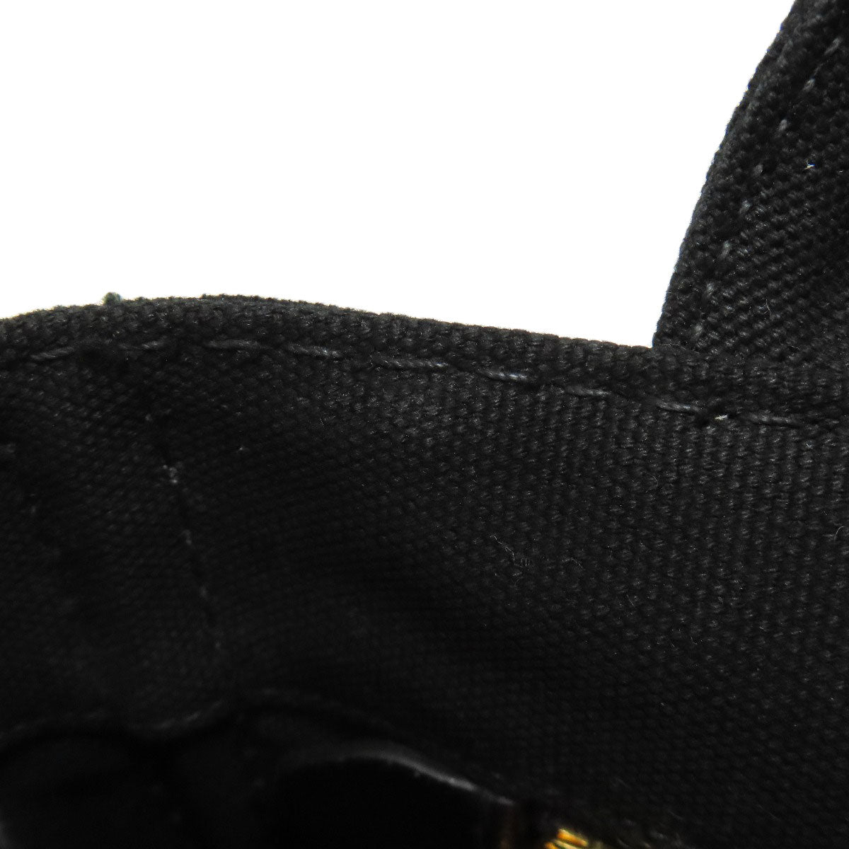 PRADA Handbag canvas black Canapa Mini 2WAY Women Used Authentic