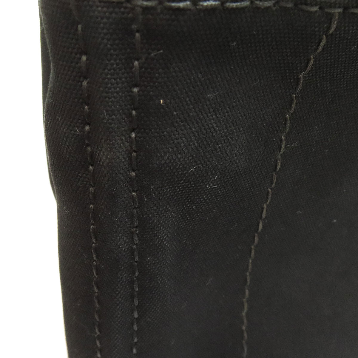 PRADA Handbag canvas black Canapa Mini 2WAY Women Used Authentic