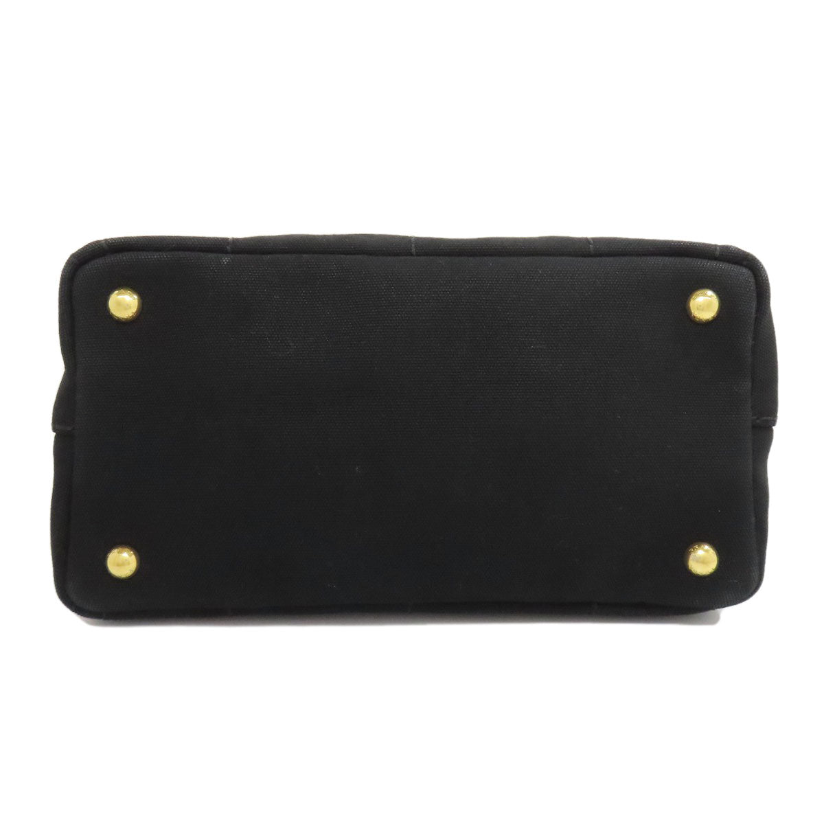 PRADA Handbag canvas black Canapa Mini 2WAY
