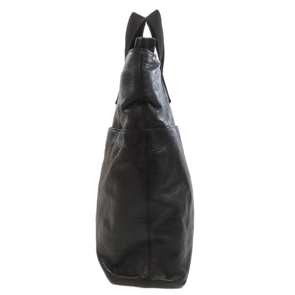 BALENCIAGA Handbag 638804 leather black Explorer 2WAY