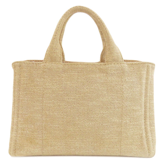 PRADA Handbag canvas beige Canapa mini 2 WAY Women Used Authentic