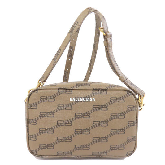 BALENCIAGA Shoulder Bag 702701 PVC Brown logo