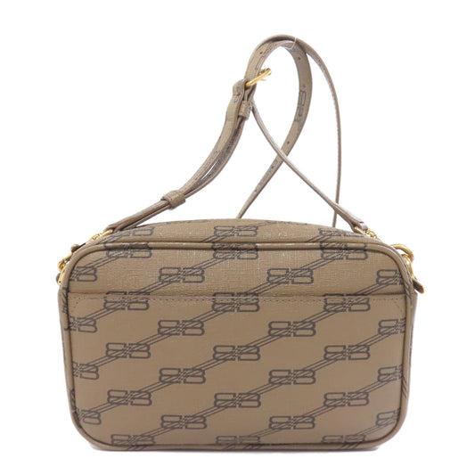 BALENCIAGA Shoulder Bag 702701 PVC Brown logo