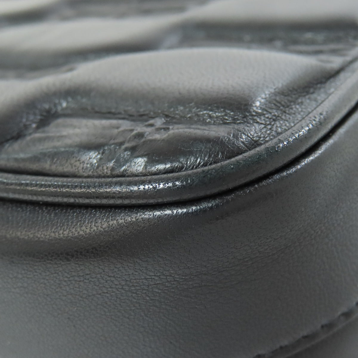 BALENCIAGA Shoulder Bag 702701 leather black BB monogram