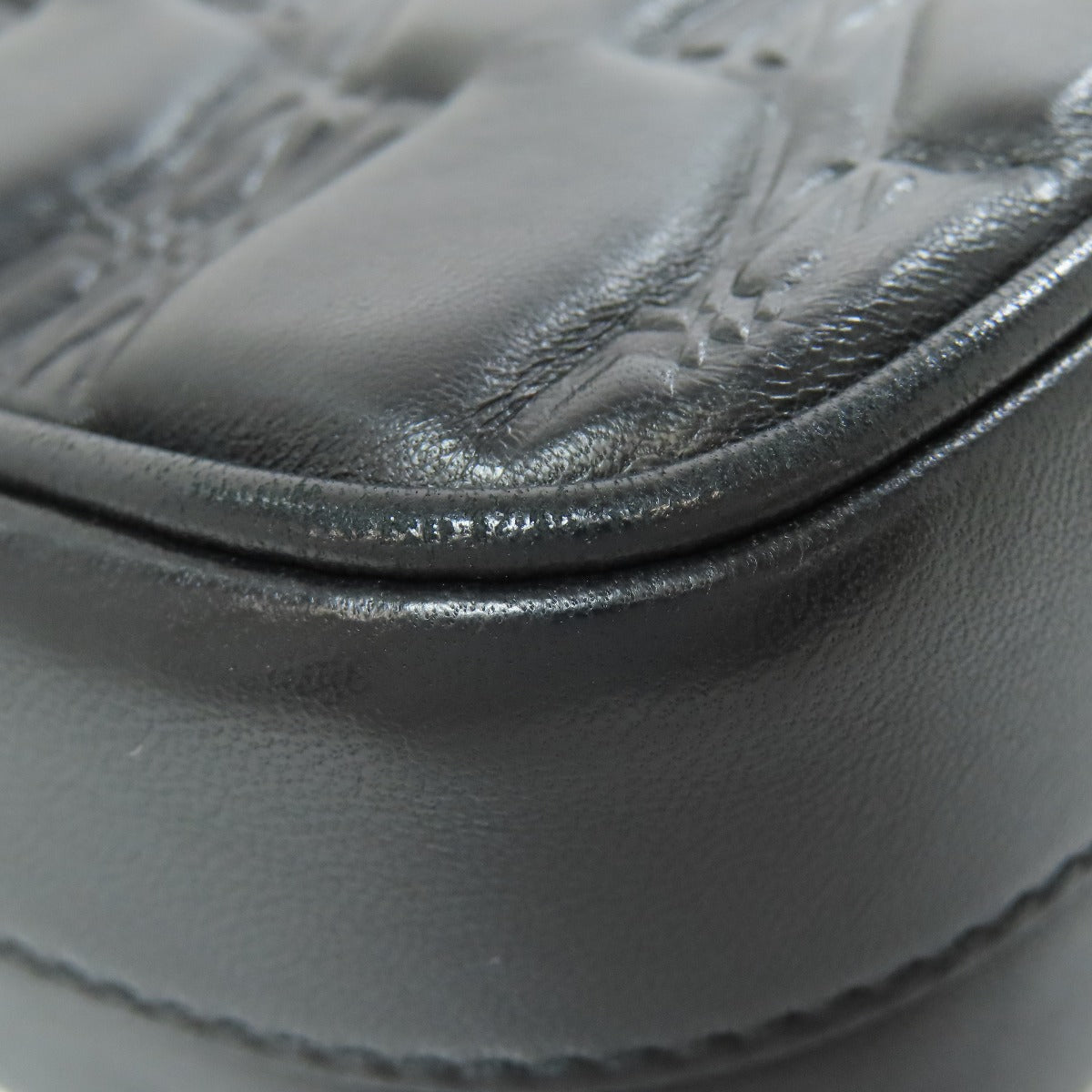 BALENCIAGA Shoulder Bag 702701 leather black BB monogram