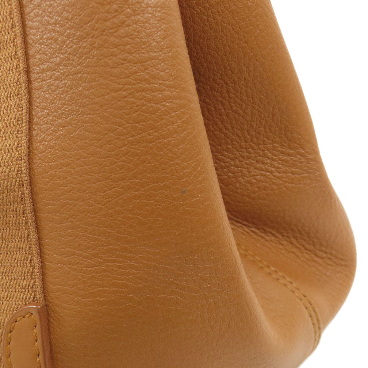BALENCIAGA Handbag 339933 Calfskin Brown Navy Hippo S Women Used Authentic