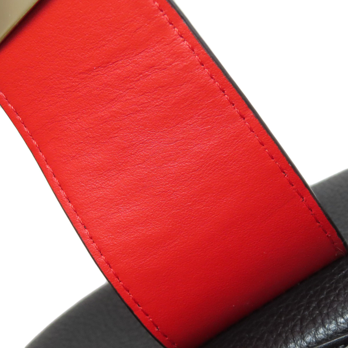 Christian Louboutin Handbag leather black Studs one belt