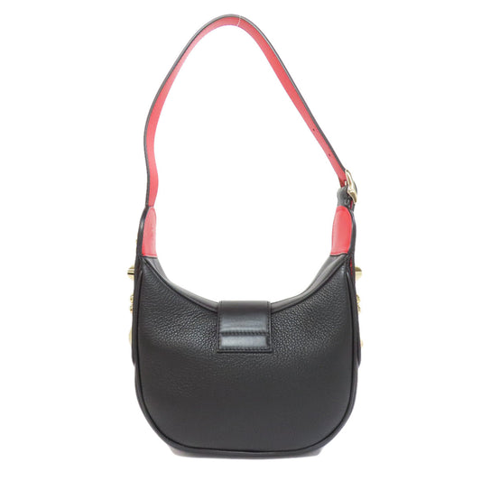 Christian Louboutin Handbag leather black Studs one belt
